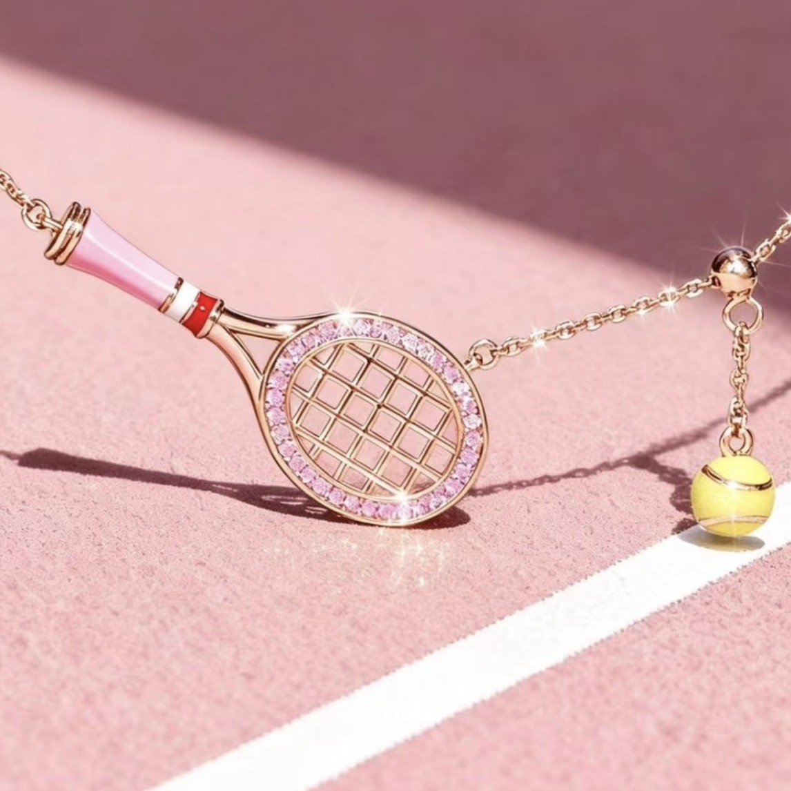 Badminton Racket - Bransoletka szczęścia, sznurkowa, w europejskim i