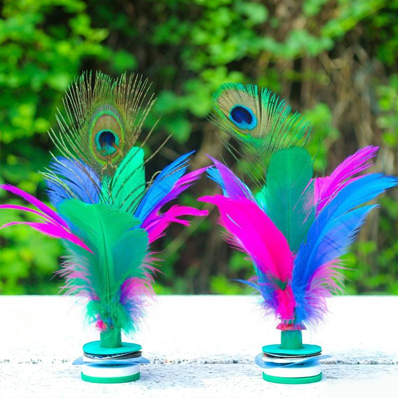 Kolorowy lotek Jianzi z pióram – Feather Shuttlecock recenzja i cena